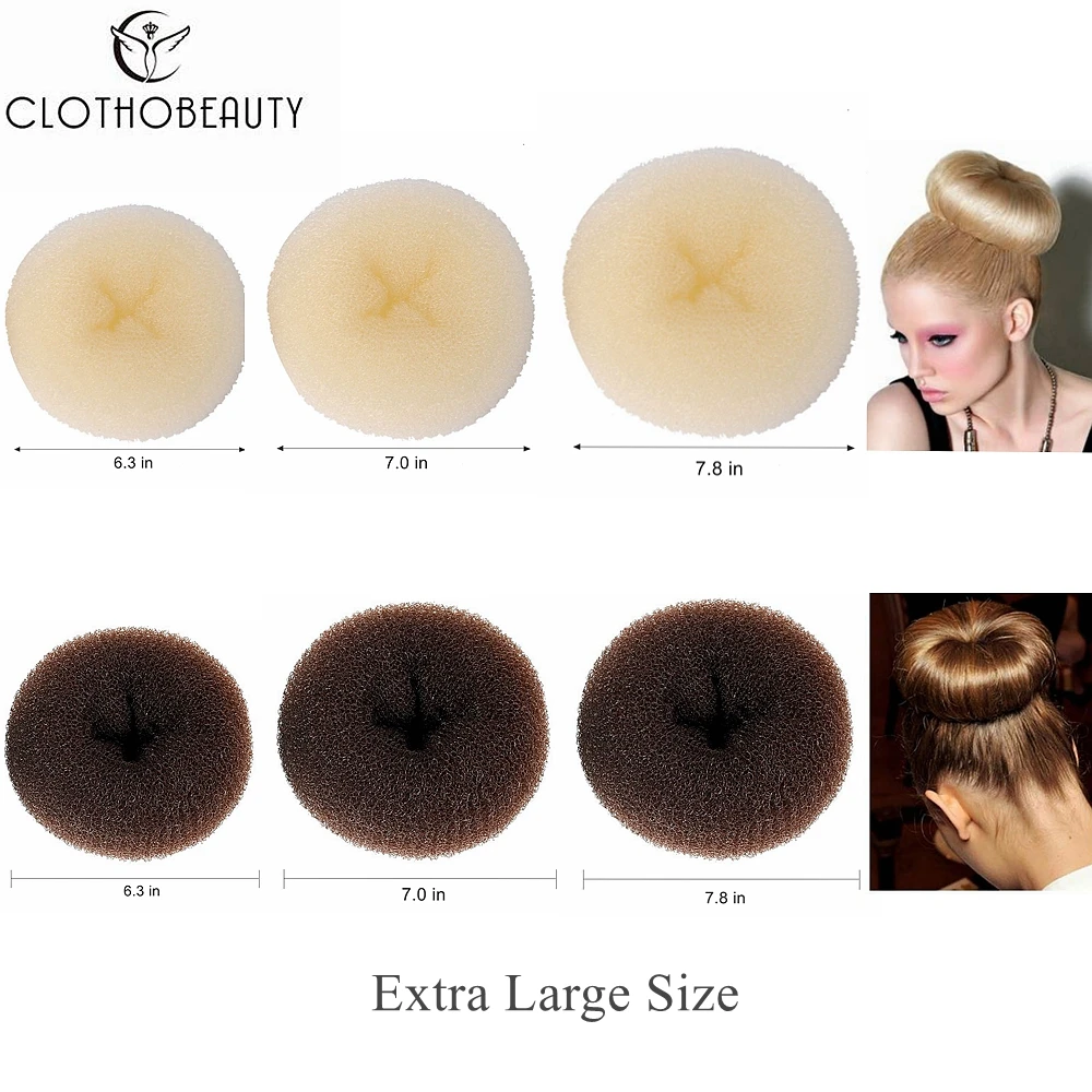 Clothobeauty 1 Piece Hair Buns Donut Maker Women Chignon Hair Buns