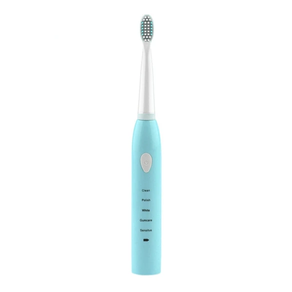 

Bb201 Electric Toothbrush Rechargeable Ultrasonic 5 Way Mode Oral Cleaning Toothbrush For Adult Children Waterproof Light Blue