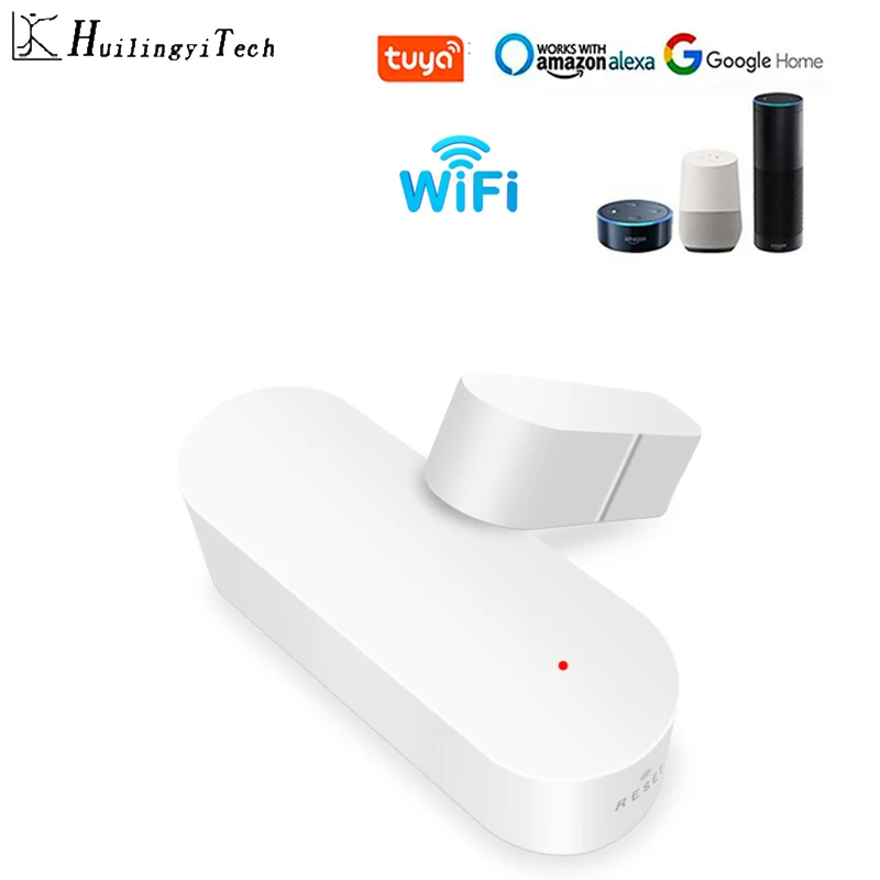 

Wi-Fi датчик открывания двери с поддержкой Google Home, умный датчик окон Tuya, комплект системы сигнализации Alexa GSM