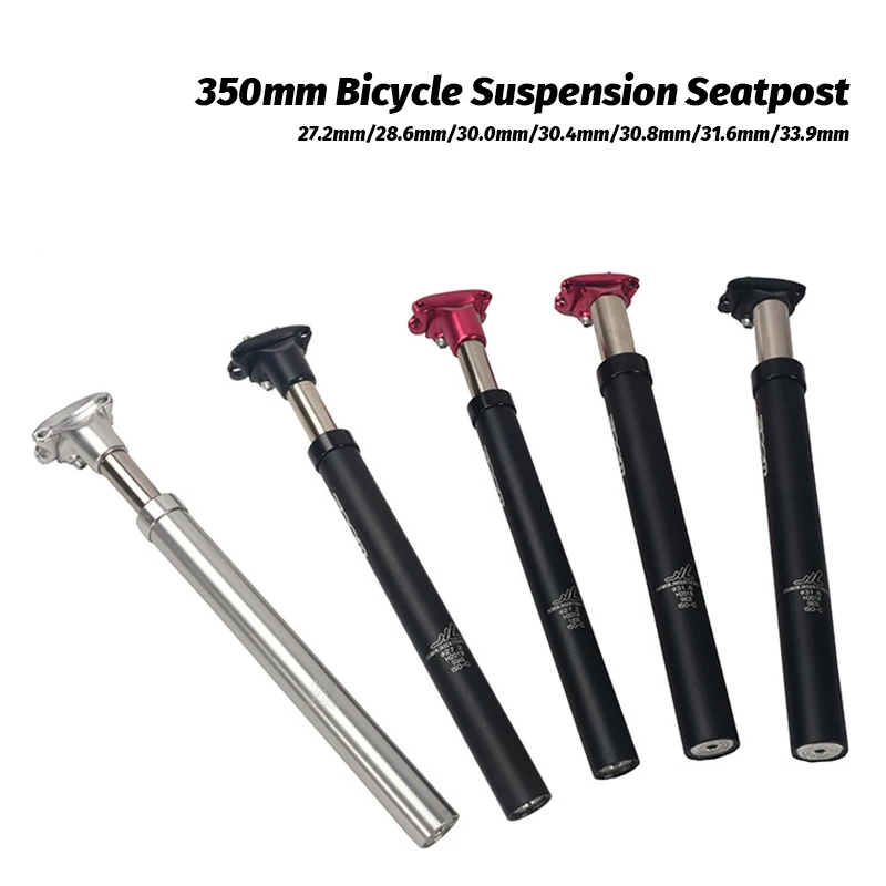 350mm Bicycle Suspension Seatpost Aluminum Shock Absorber Mountain Bike