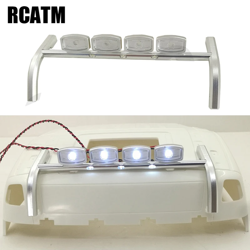 All Metal CNC Aluminum Alloy LED Dome Light Spotlight For 1/14 Tamiya RC Truck Volvo 56360 F16 | Игрушки и хобби