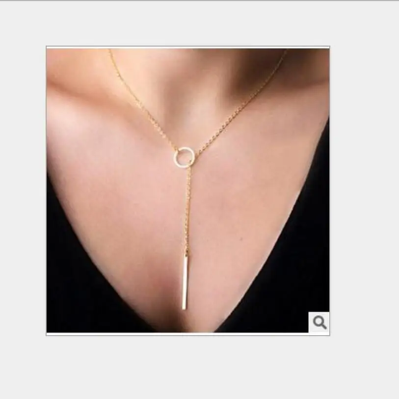 

NEW Europe and the United States minimalist simple metal short necklace Gifts S1812