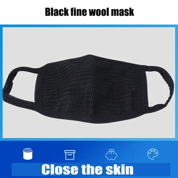 

10pcs Cotton Mask Simple Masque Unisex Black Cycling Anti-dust Breathable Earloop Mouth Face Mask Warm Mask