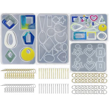

DIY Jewelry Pendant Type Resin Earring Molds,Silicone Mold for Retro Earrings, Fashion Female Jewelry DIY Mold
