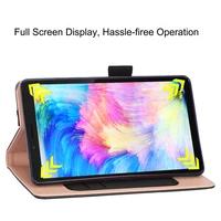 style protective For Lenovo Tab M7 TB-7305F Tablet Case Retro Style PU Leather Case Flip Stand Card Slots Protective Cover And Elastic Hand Strap (2)