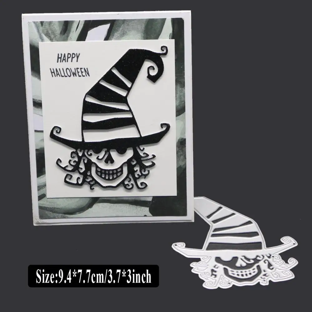 

Halloween Ghost Head Cutting Dies for Card Making, URYKE Die Cuts Stencil Metal Pattern Template for DIY Embossing Scrapbooking