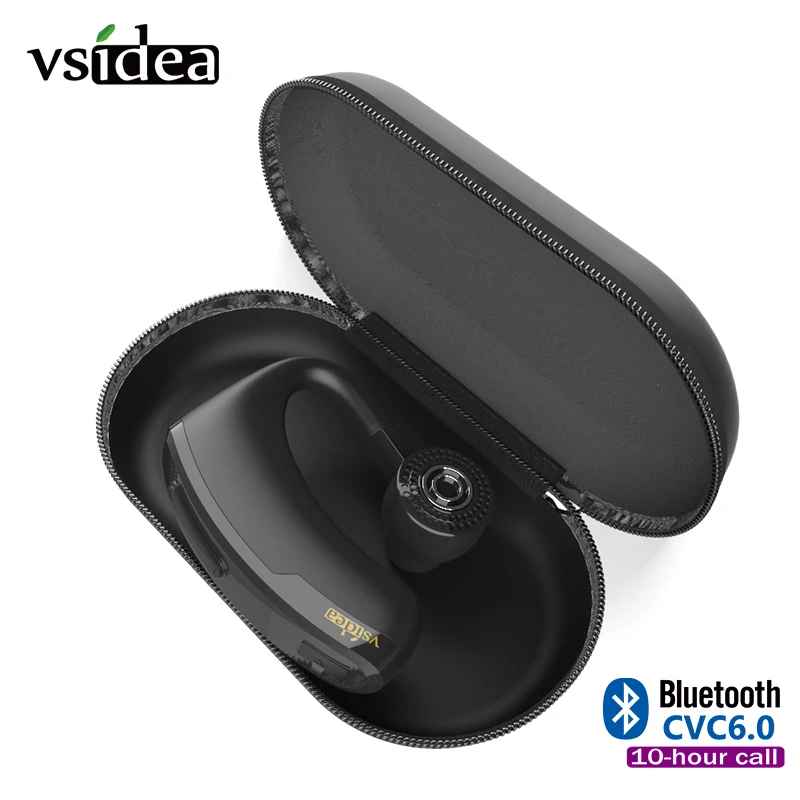 V10 бизнес Bluetooth наушники с быстрой зарядкой драйвер свободные микрофоном