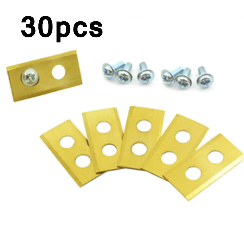 

30* Stainless Steel Mower Blade Replacement + Screw For WORX LANDROID 36x18x1mm Stainless Steel Mower Blade Replacement