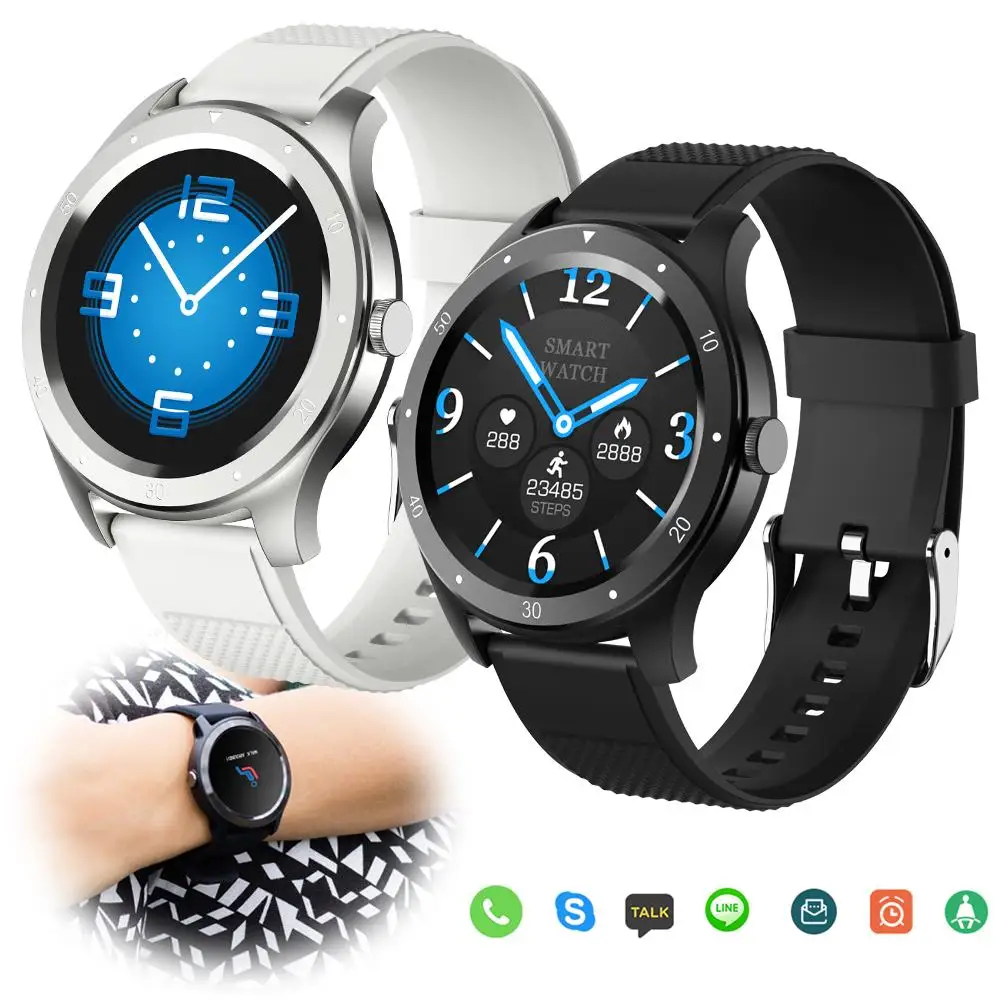 Bluetooth Smartwatch пульсометр Монитор артериального давления пульт дистанционного управления камерой музыкальный контроль телефон mate наручные часы для Android iPhone