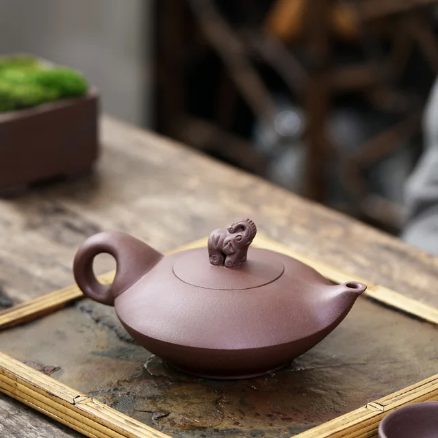 Yixing Ajánlott Jijunhe Tiszta Kézi Háztartási Edények Érc Régi Lila Agyag Teáskanna, Mint Öltöny 225 Cc - Image 5