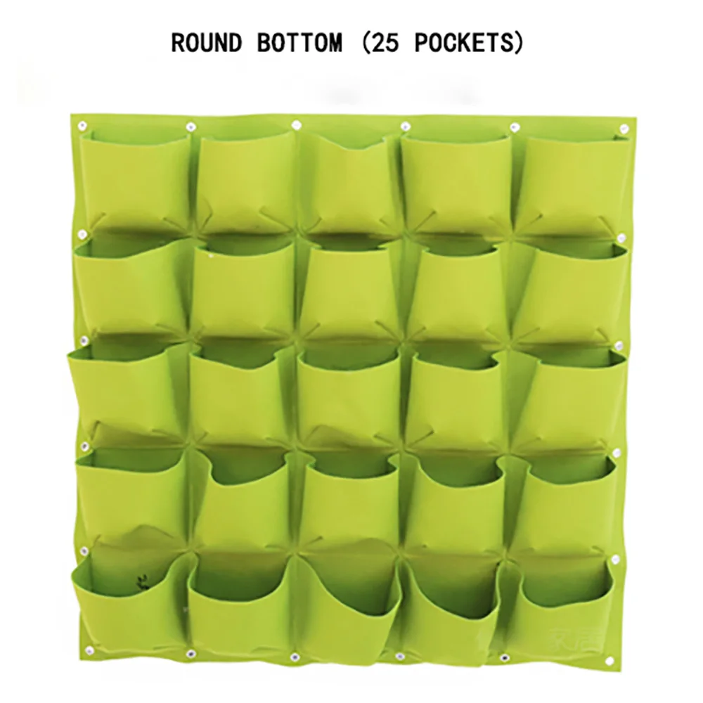 25 pockets (L) Настенные подвесные посадочные сумки, товары для дома, мульти карманы, DIY сумка для выращивания растений, вертикальная садовая сумка для выращивания овощей - Цвет: 25 pockets (L)