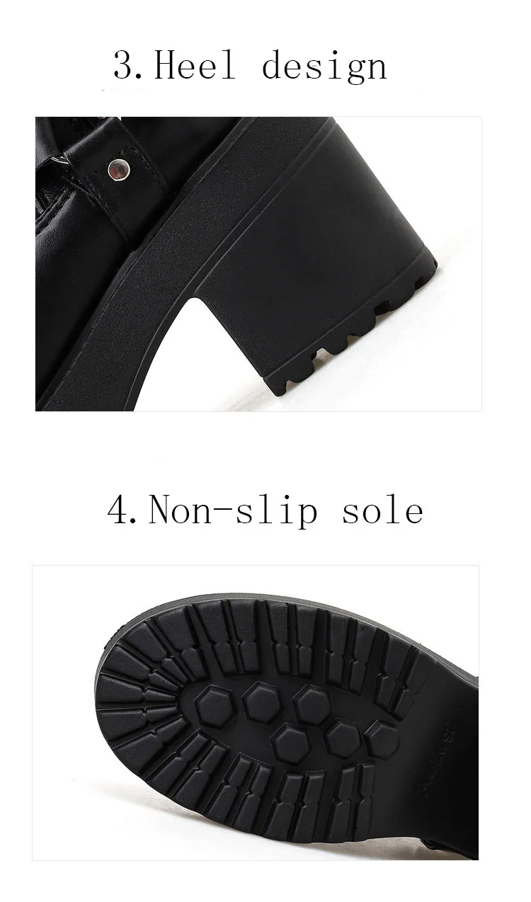HOKSZVY Autumn Winter Women Platfrom Boot Classic Thick Bottom Waterproof Platform High Heel Wild Nightclub High Heel Boots JXQ
