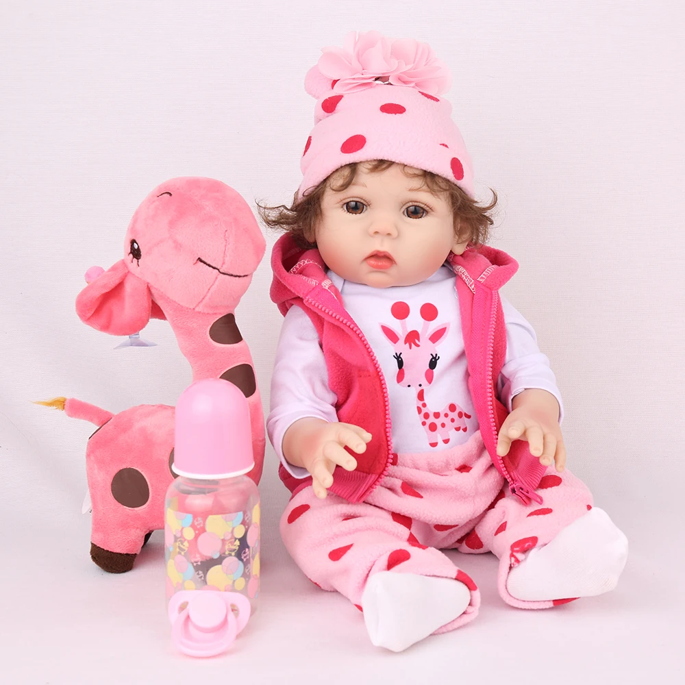 NPKDOLL Reborn Baby 18 дюймов Полностью виниловые реалистичные игрушки Bebe для детей детские поддельные детские развивающие ванны для детей Playmate Babe Boneca