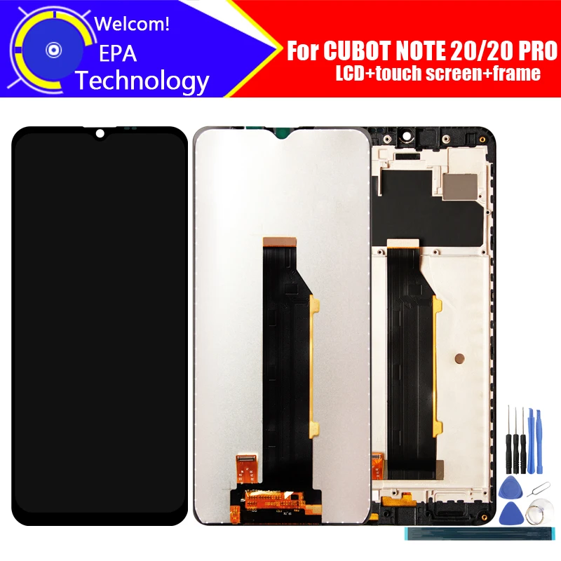 CUBOT NOTE 20 LCD Display+Touch Screen Digitizer+Frame Assembly 100% Original LCD+Touch Digitizer for PRO+tools | Мобильные телефоны