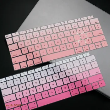

Soft Silicone Keyboard Cover For MacBook Air 13 inch 2019 2018 Release A1932 Touch ID Dustproof Waterproof Protective Skin