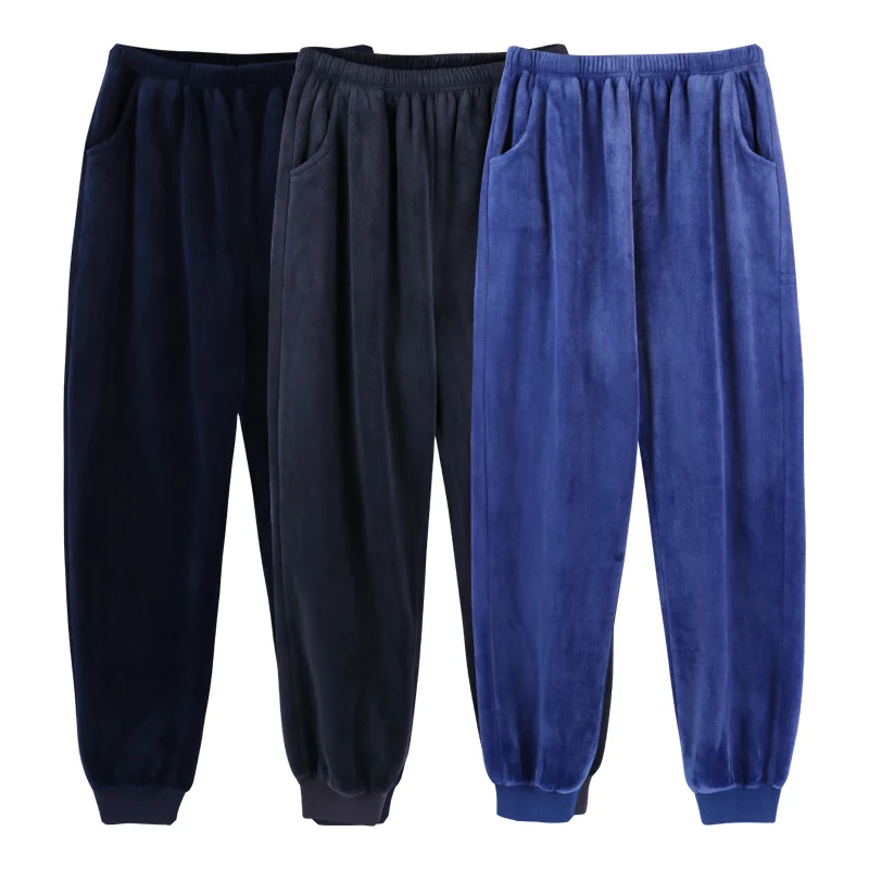 Для мужчин пижамы плавки фланель для сна, штаны; есть большие размеры; теплая Пижама ботильоны на сплошной подошве с перекрестной шнуровкой в спортивном стиле теплые Ночная Домашняя одежда брюки серого цвета