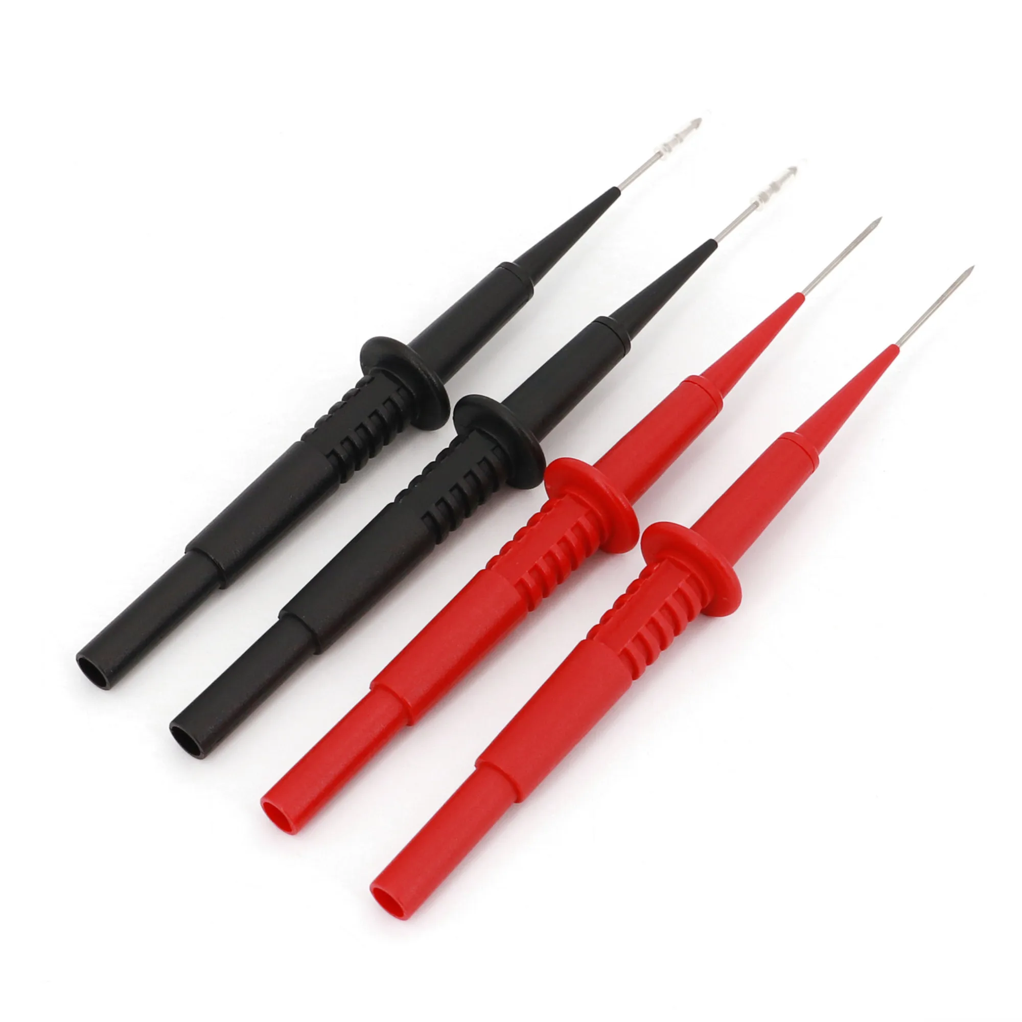 4pcs 1mm Stainless Steel Multimeter Test Probe Pin Fit For 4mm Banana Connector Connectors