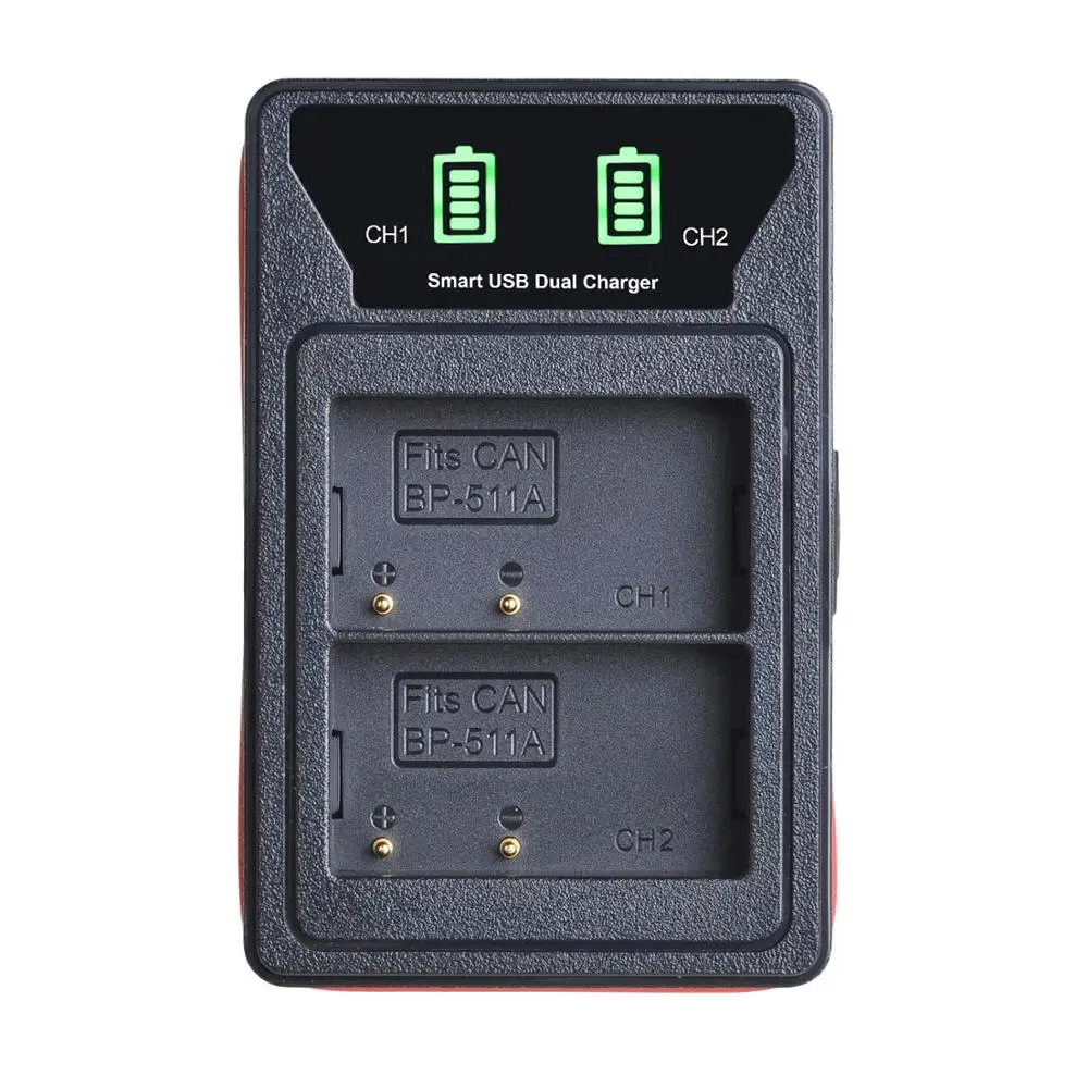 BP 511 511A BP511 светодиодный зарядное устройство с разъемом type C и micro USB порт для