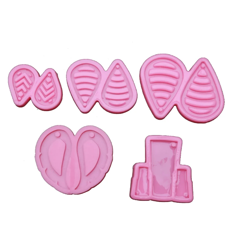 

Handmade Teardrop Shape Silicone Resin Mold Earrings Feather Cup Pendant Keychain Epoxy Resin Mold Jewelry Making Tools