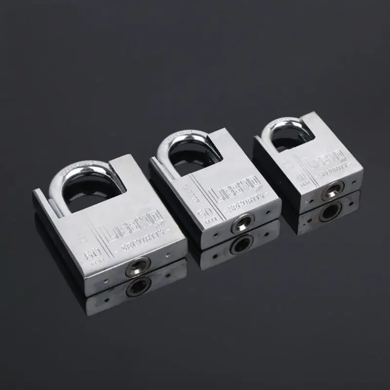 

Waterproof Keyed Padlock Antirust Anti-Theft Pry Door Window Lock with 4 Keys