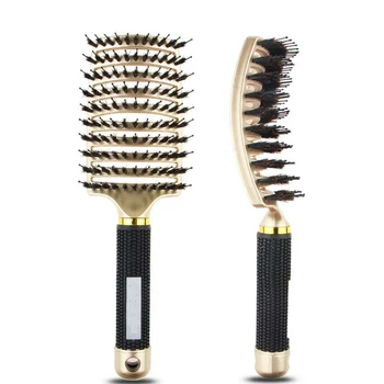 

Girls Hair Scalp Massage Comb Hairbrush Bristle Nylon Women Wet Curly Detangle Hair Brush for Salon Hairdressing Styling Tools