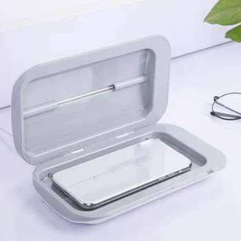 

UV Smartphone Sanitizer Disinfection Box Cleaner Double Ultraviolet Disinfection Lamp USB Charging Cell Phone Sterilizer for Key