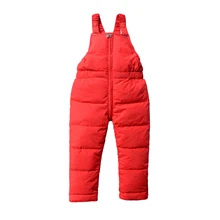 New Winter Baby Girls Boys Down Pants Kid Clothes Thick Children's Bib Trousers Cotton Korean Style Toddler Overalls Jumpsuit