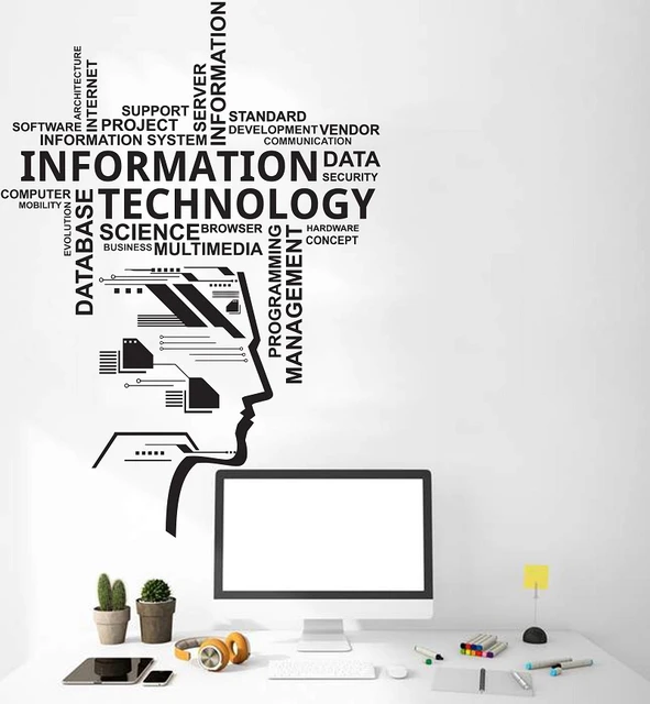 Information Technology Vinyl Wall Decal Educational Engineering ...