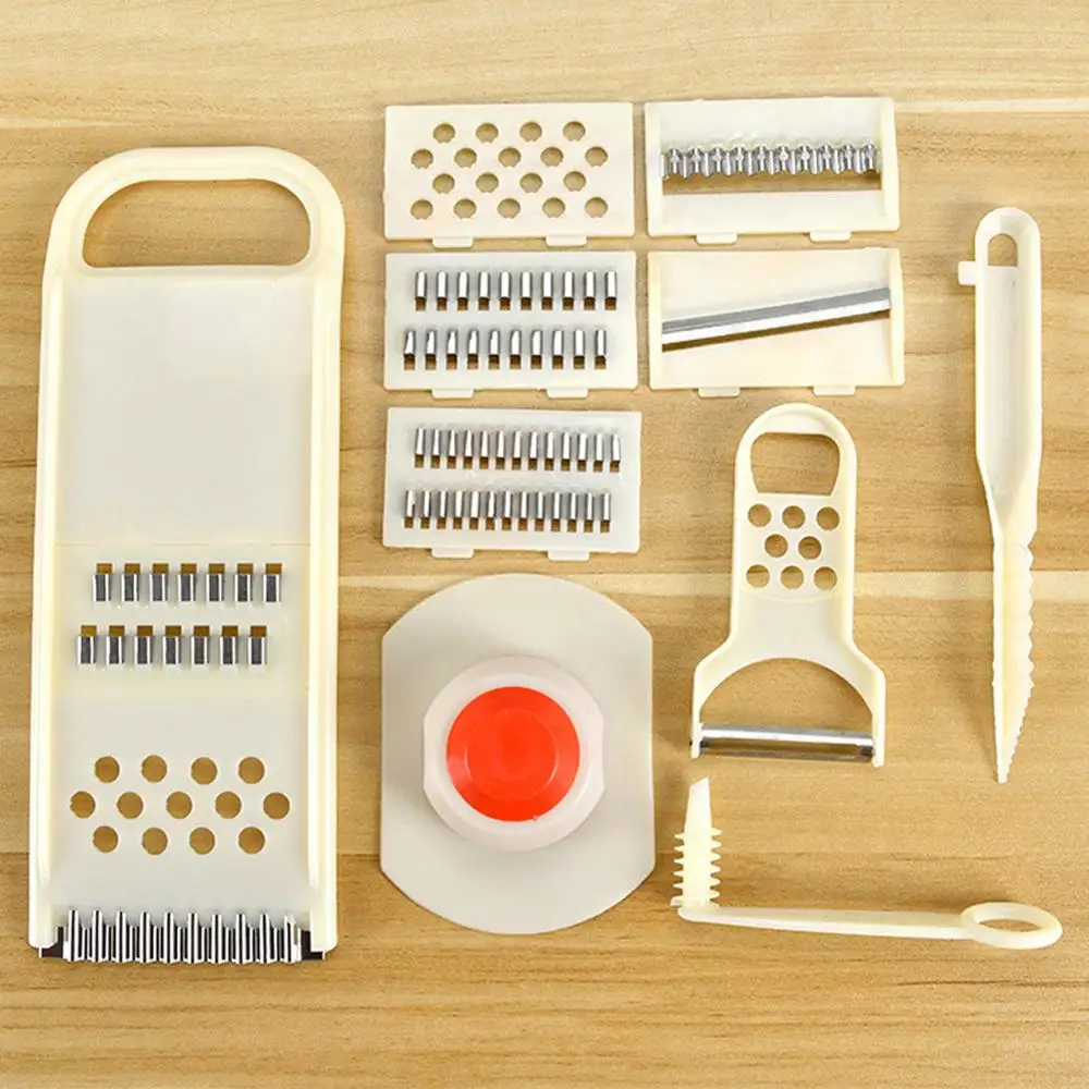 

High Quality 11 Pcs/Set Multifunctional Shredder Fruit Vegetable Peeler Potatoes Slicer Dicer Chopper Cutter Easy Kitchen Tools
