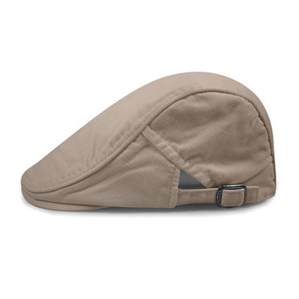 SHOWERSMILE Burgundy Women's Berets Spring Cotton Flat Hats Mens Ivy Cap Solid Color Duckbill Hats Gatsby British Beret Hat