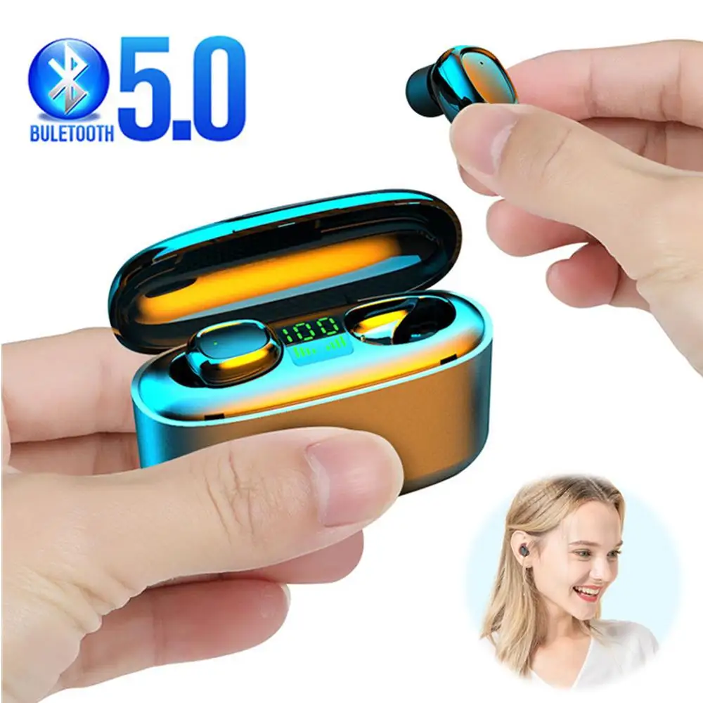 TWS Bluetooth 5 0 Earphones Wireless Mini Earbuds In Ear Headset with Charging Case Long Use Time For Samsung iPhone 11 Huawei