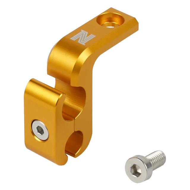 For Yamaha RAPTOR 700 NICECNC Front Brake Line Hose Guide Clamp Holder For Yamaha RAPTOR 700 700R GYTR EDITION SPECIAL EDITION Gold