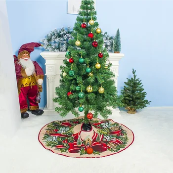 

Christmas Tree Skirt 30/36/48inch Round Carpet Christmas Decorations for Home Floor Mat New Year 2019 Xmas Tree Skirts