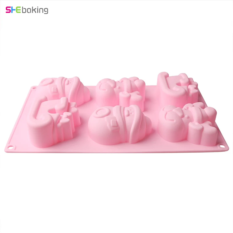 Shebaking Рождество Снеговик торт силиконовая форма для помадки мыло десерт пудинг формы для свадебной вечеринки шоколадная форма