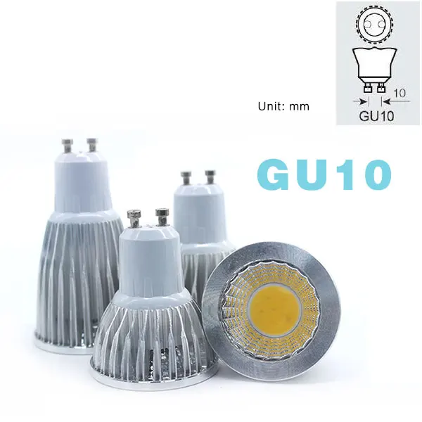 GU10 85 to 265V Светодиодный прожектор E27 E14 GU10 GU5.3 AC85-265V/MR16 12V Высокая яркость COB 5W белый/теплый белый свет лампы - Испускаемый цвет: GU10 85 to 265V