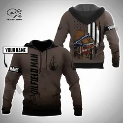 PLstar Cosmos 3DPrinted Newest Oilfield Man Custom Name Unique Hrajuku Streetwear Unisex Casual Hoodies/Zip/Sweatshirt Style7