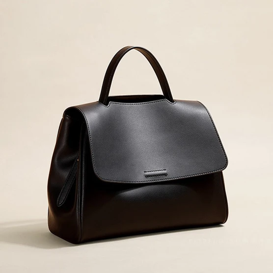 FELIX & FELICIA Fashion High Quality Shoulder Handbags Women Genuine Leather Crossbody Ladies Casual Retro Design Tote Flap Bag Black