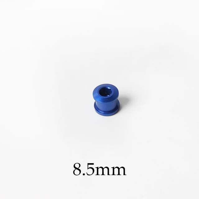 MTB Bike Chainring Screws 6.5mm Aluminum Alloy Chain Ring Bolts Single/Double or Three Plate Crank Parts Cycling Accessories 8.5mm-Blue-1PC