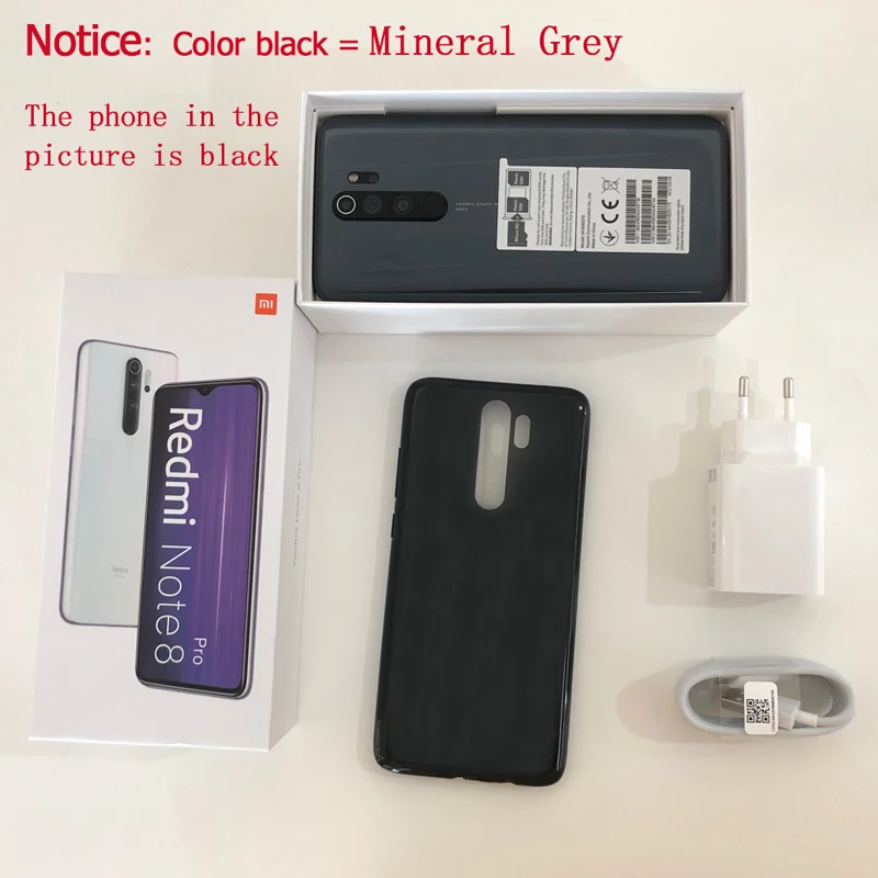 Xiaomi Redmi Note 8 Pro 6 ГБ 128 MTK Heilo G90T мобильный телефон четыре камеры 64MP 4500 мАч NFC 18 Вт