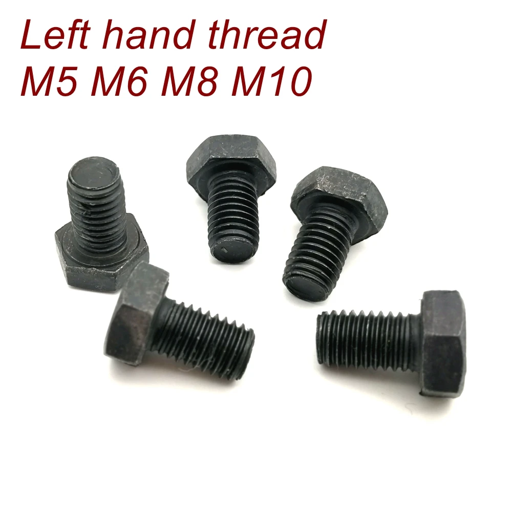 Left Hand Thread Screws Bolt M5 M6 M8 M10 Grade12 9 Hex Head Left Hand 