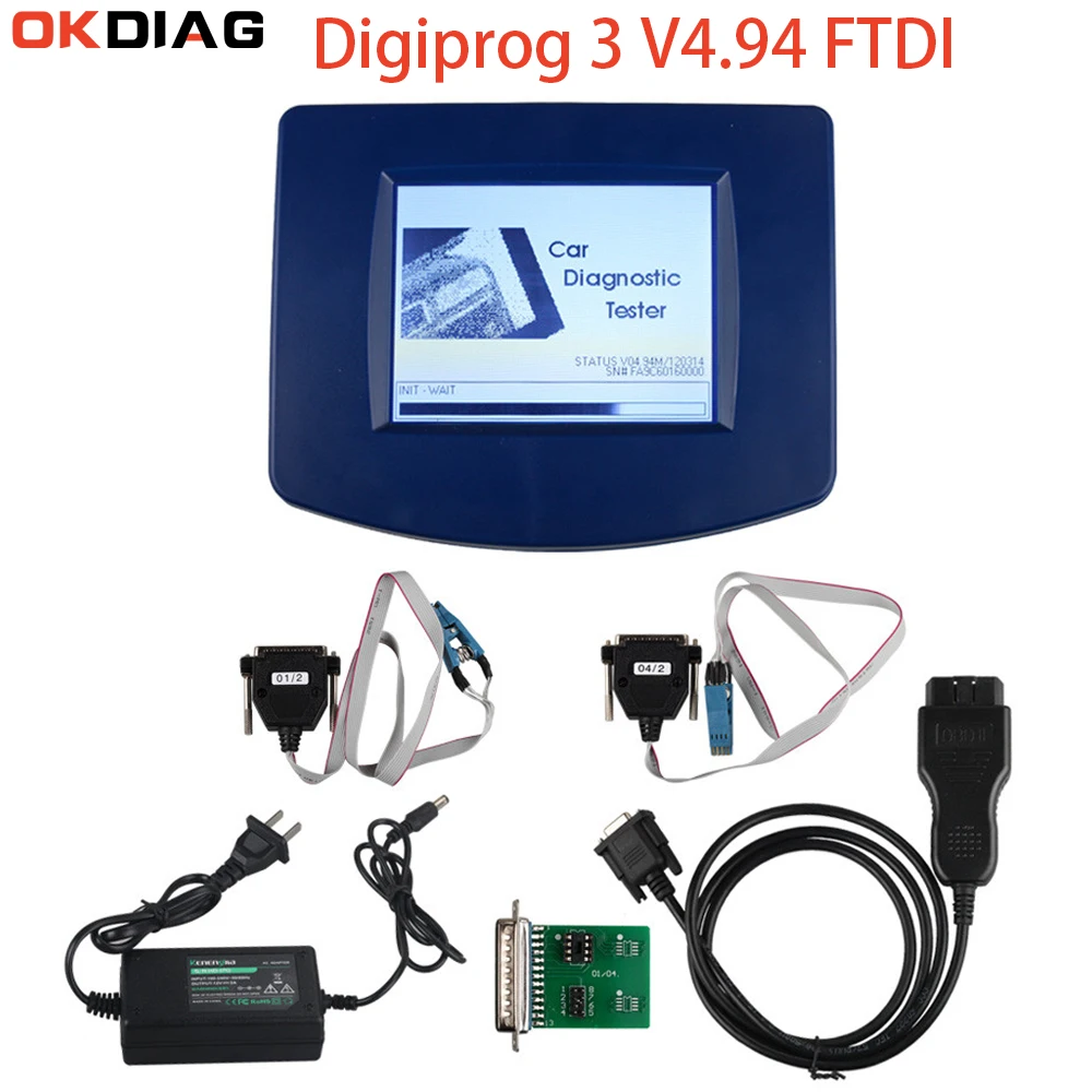 DIGIPROG 3 V4.94 With FTDI FT232BL 93C46 Chip programmer Digiprog III Diagnostic Tool OBD2 ST01 ST04 Cable | Автомобили и