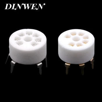 7PIN 튜브 소켓 B7G 세라믹 밸브베이스, 6AU6 EF95 6C4 6X4 6066 6AQ5 6AV6 50C5 빈티지 오디오 앰프 DIY PCB 마운트