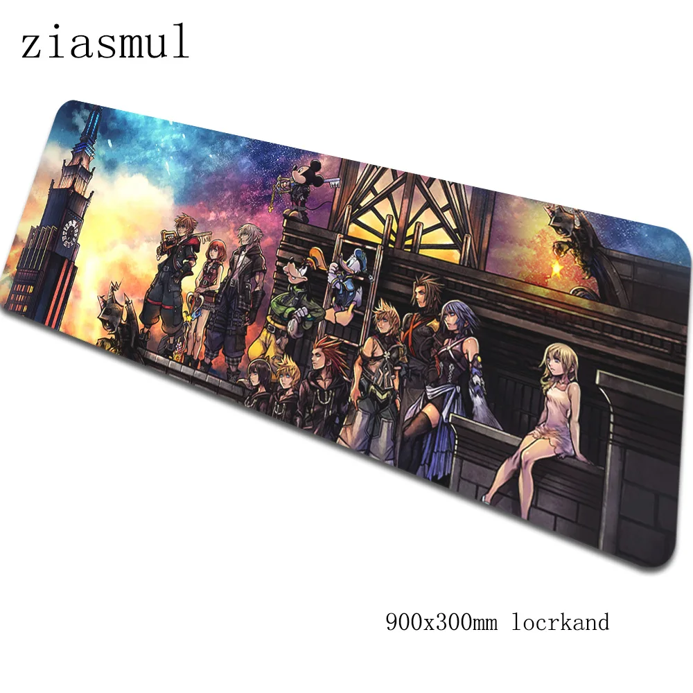 Kingdom hearts коврик для мыши геймер locrkand 90x30 см notbook коврик для мыши игровой коврик для мыши горячая Распродажа коврик для мыши стол для компьютера коврик для мыши - Цвет: Size 900x300x2mm