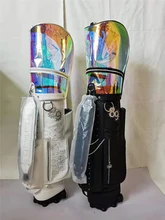 

2021 new pearly gates golf bag black and white pulley trolley bag waterproof golf bag airline travel case