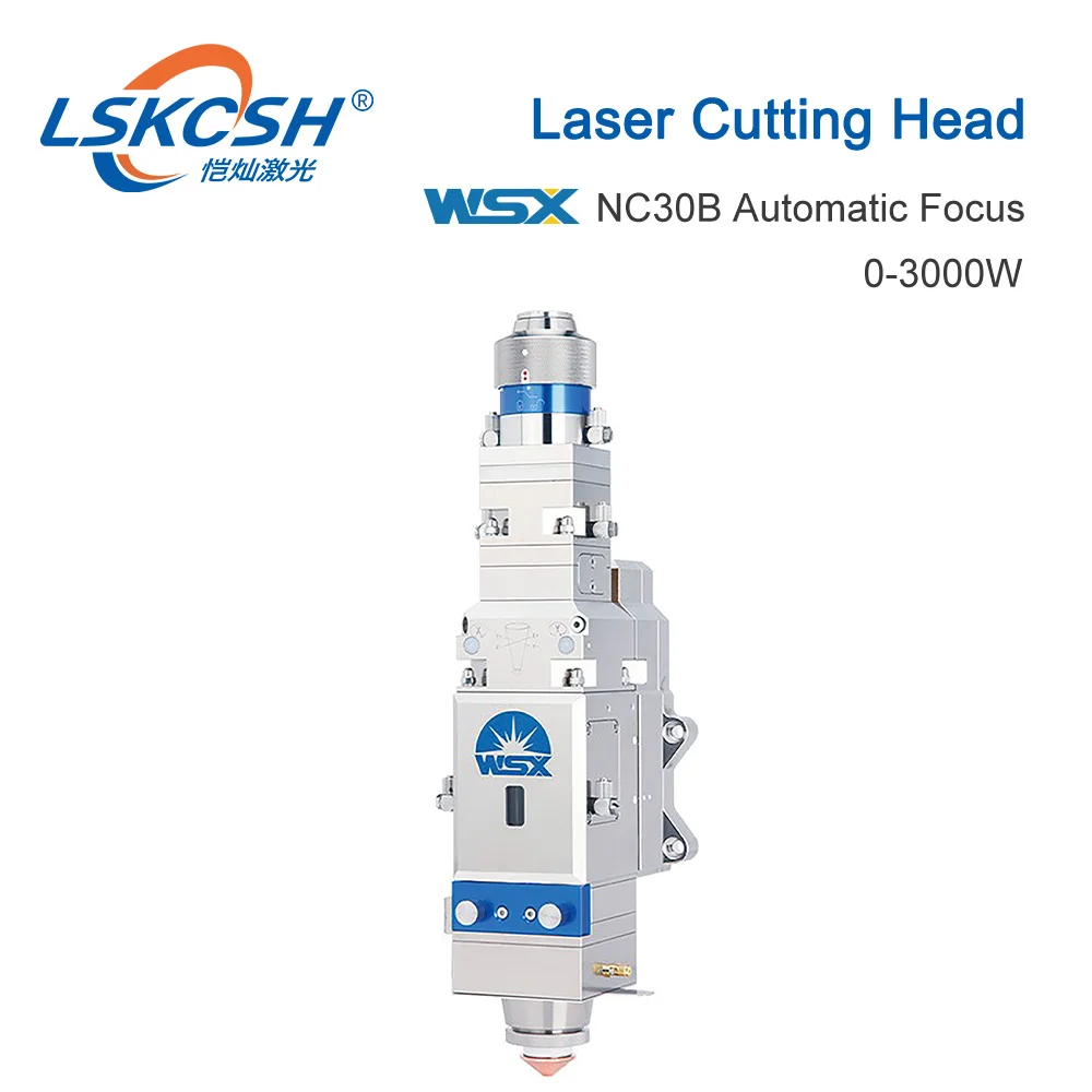 LSKCSH WSX 0-3KW NC30B волоконная Лазерная режущая головка автоматическая фокусировка Высокая мощность QBH 3000 Вт для резки металла
