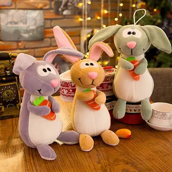 

Cute Rabbit Plush Toys Easter Xmas Cartoon Naughty Bunny Soft Stuffed &Plush Animal Toys doll Baby accompany Toy Home Decoration