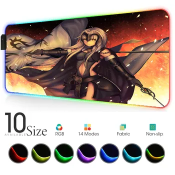 

Joan Alter Led Mouse Pad Rgb Gloway Play Mat with Backlight Deco Gaming Lights Gaming Setup Accessories for Pc Keyboard Mat