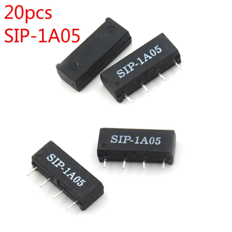 

20PCS 5V Relay SIP-1A05 Reed Switch Relay For PAN CHANG Relay 4PIN