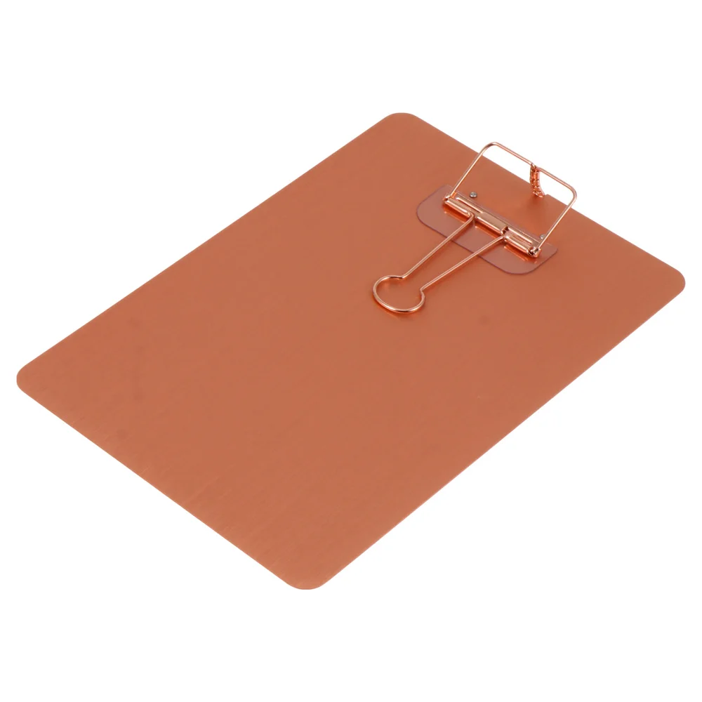 1pc A5 Paper Clipboard Stainless Steel Writing Pad Paper Holder Menu StandClipboard AliExpress