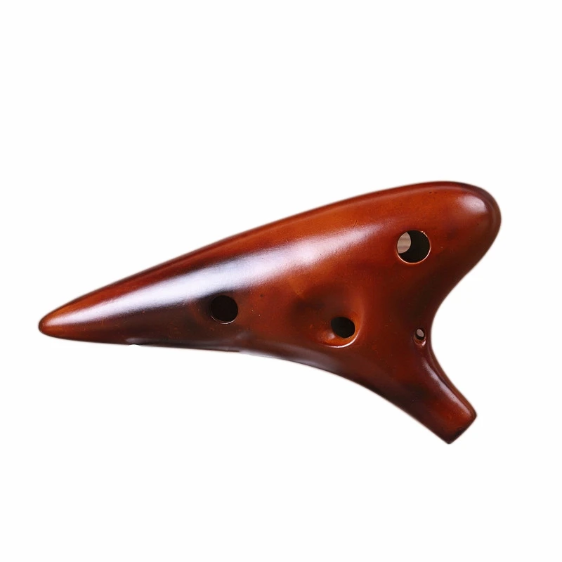 12 Hole Ocarina Classic Straw Alto C Ceramic Ocarina Songbird Ocarina